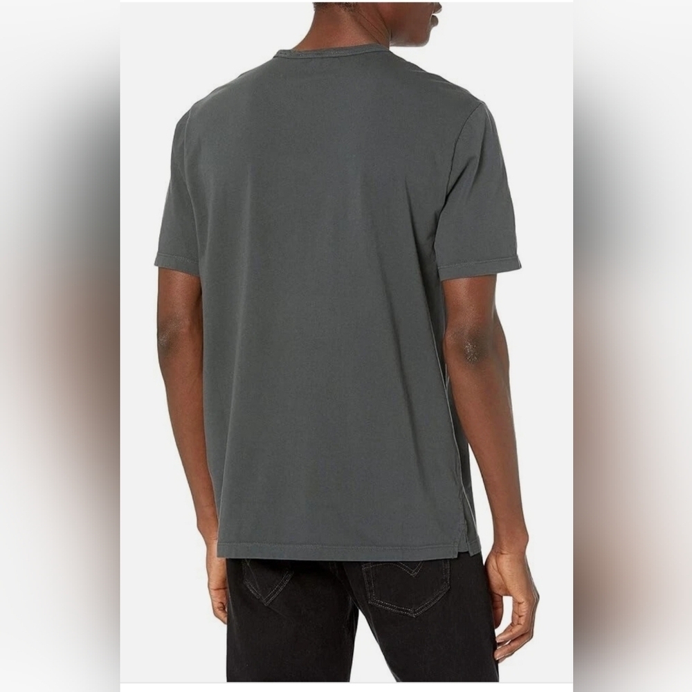 Vince Garment Dye Short Sleeve T-Shirt, Dark Olive - Picture 9 of 10